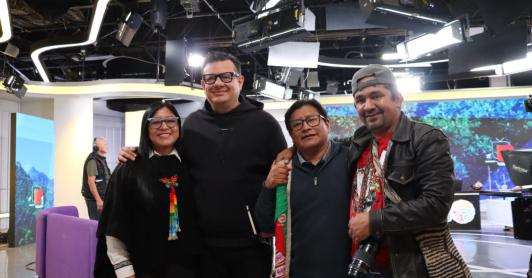 Reconocimiento a Hollman Morris e INRAVISIÓN. / Foto: Nairo Jacanamijoy.