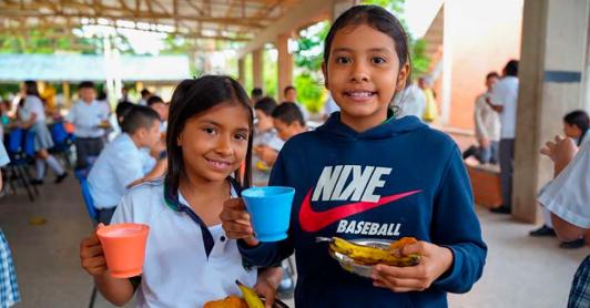 Alimentación escolar en Guaviare ya tiene cobertura total