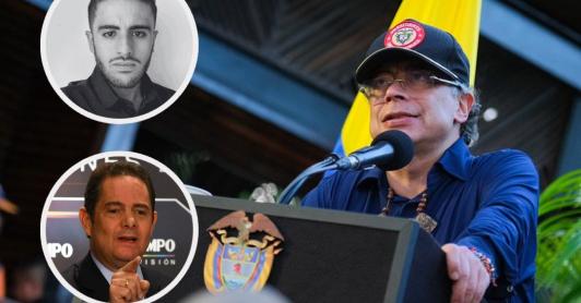 Petro decreta dos días de duelo nacional. / Fotos: Presidencia, FLIP y AFP.