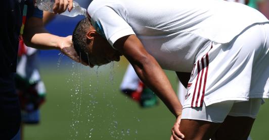 Ola de calor en el Mundial. / Foto: AFP.