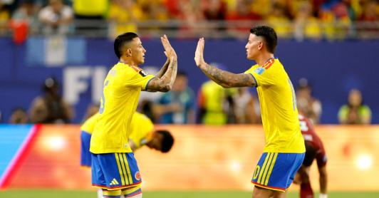 Colombia en el mundial. / Foto: AFP.