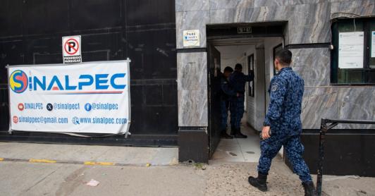 Sindicatos del INPEC. / Foto: AFP.
