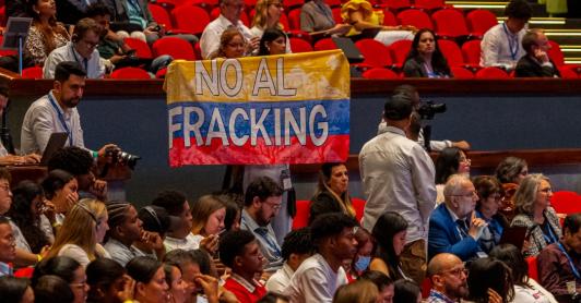 No al fracking desde la ONU. / Foto: AFP.