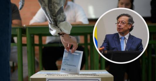 Petro sobre la clase media bogotana. / Fotos: AFP y Presidencia.