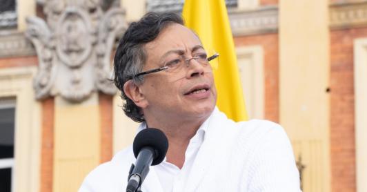 Denuncia del presidente Petro. / Foto: Presidencia.
