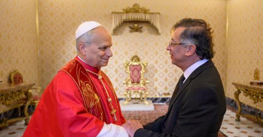 Petro y el Papa León XIV se reunieron en el Vaticano