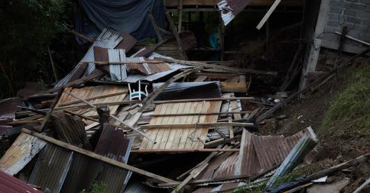 Chocó inicia la reconstrucción tras el terremoto. Foto: Defensoría del Pueblo