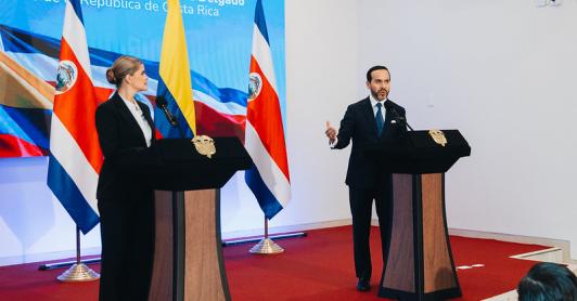 Colombia y Costa Rica fortalecen cooperación en seguridad, inteligencia y lucha antidrogas