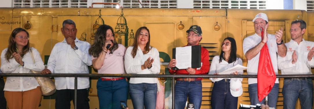 Presidente Petro le apuesta al tren. / Foto: Presidencia.