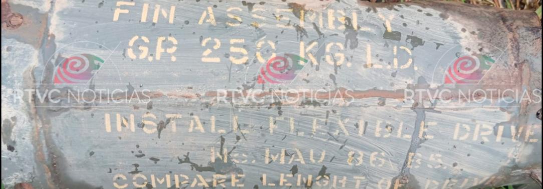 Bomba en frontera con Ecuador. / Foto: RTVC.