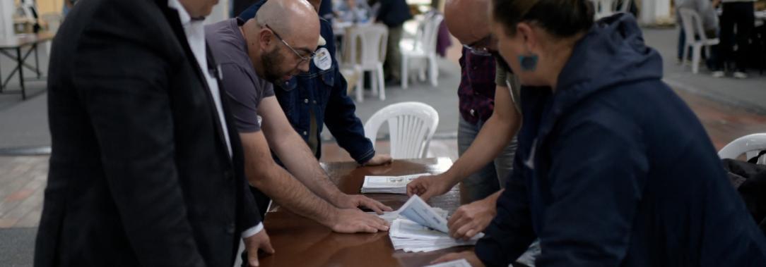 Escrutinio. / foto: AFP.