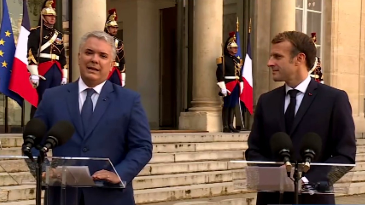 Presidente Duque se reúne con Emmanuel Macron en Francia